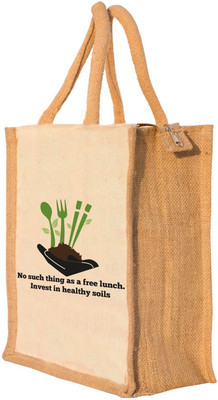 

Nisol® Planted Spoons Waterproof Lunch Bag(Beige, 12 inch)