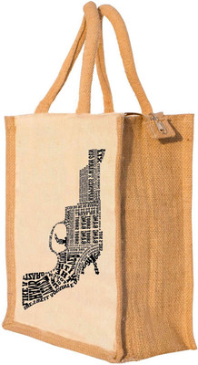 

Nisol® Typographic Gun Waterproof Lunch Bag(Beige, 12 inch)