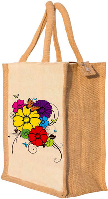 

Nisol® Flowers Pattern Waterproof Lunch Bag(Beige, 12 inch)
