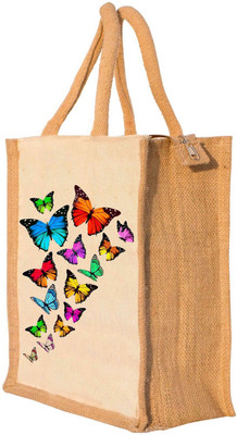 

Nisol® Butterflies Waterproof Lunch Bag(Beige, 12 inch)