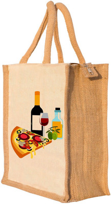 

Nisol® Pizza Waterproof Lunch Bag(Beige, 12 inch)
