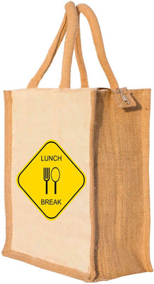 

Nisol® Lunch Break Alert Waterproof Lunch Bag(Beige, 12 inch)