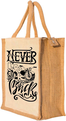 

Nisol® Never Look Back Waterproof Lunch Bag(Beige, 12 inch)