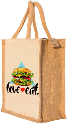 

Nisol® Love Eat Waterproof Lunch Bag(Beige, 12 inch)