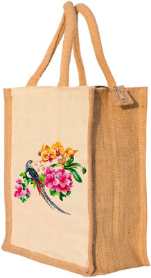 

Nisol® Floral Patterned & Birds Waterproof Lunch Bag(Beige, 12 inch)