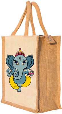 

Nisol® Ganesha Waterproof Lunch Bag(Beige, 12 inch)