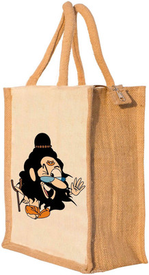 

Nisol® Crazy Baba Waterproof Lunch Bag(Beige, 12 inch)