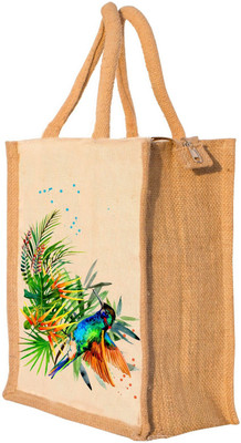 

Nisol® Bird & Pattern Waterproof Lunch Bag(Beige, 12 inch)
