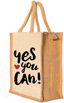 

Nisol® Yes You Can Waterproof Lunch Bag(Beige, 12 inch)