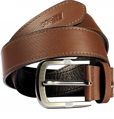 

Softa Men Casual Brown Genuine Leather Belt, Tan