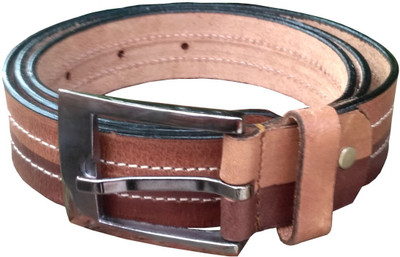 

Tamanna Men Party, Formal Brown, Tan Genuine Leather Reversible Belt