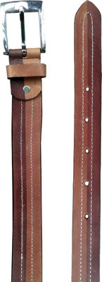 

Tamanna Men Formal Brown, Tan Genuine Leather Belt