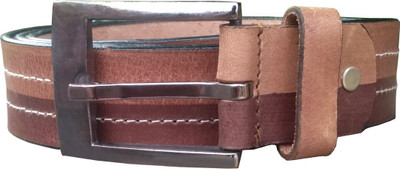 

Tamanna Men Formal Brown, Tan Genuine Leather Belt