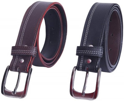 

Bluemoon Star Men Casual Brown, Black Artificial Leather Belt, Multicolor