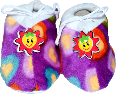 

Pin to Pen Baby Bootie Multiheart - Purple Booties(Toe to Heel Length - 14 cm Multicolor)