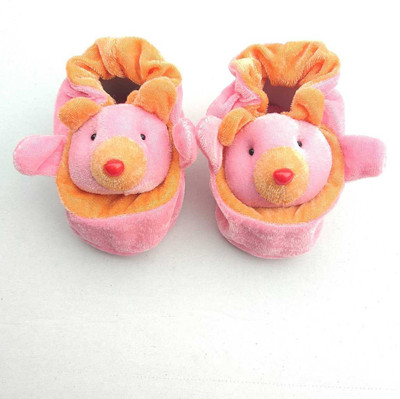 

LMN Child Care Booties(Toe to Heel Length - 12 cm Pink, Orange), Orange;pink