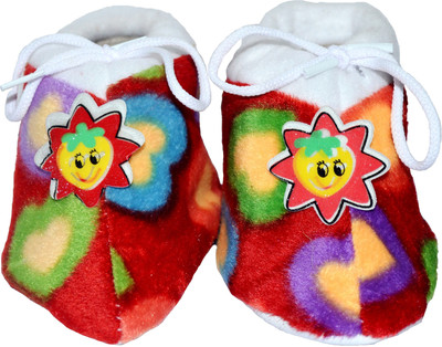 

Pin to Pen Baby Bootie Multiheart - Maroon Booties(Toe to Heel Length - 14 cm Maroon)