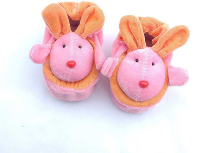 

LMN Child Care Booties(Toe to Heel Length - 12 cm Pink, Orange), Orange;pink