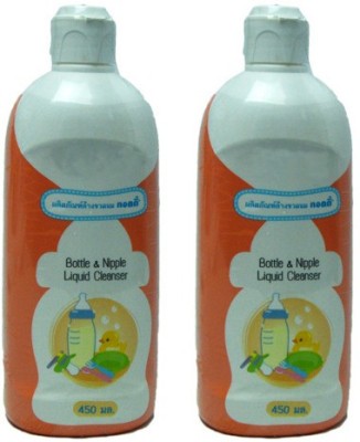 

Guru Kripa Baby Products Baby Bottle And Nipple Liquid Cleanser for Fruits, Bottles,sippers, Accessories & Toys (2 Pack 900ml)(Orange)