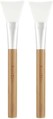 

AuraSkin face pack brush bleach brush mask brush multipurpose high quality wooden brush (Pack of 2)(Pack of 2)