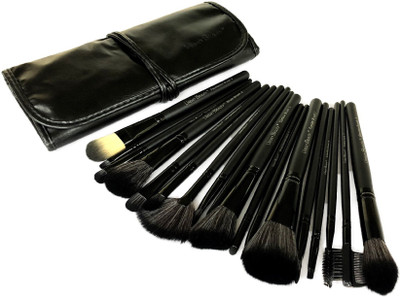 Urban Beauty 18 Piece Makeup Brush Set Model UB-106 (Black)(Pack of 18)