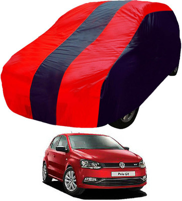 Flipkart SmartBuy Car Cover For Volkswagen Polo GT (Without Mirror Pockets)(Blue, Red)