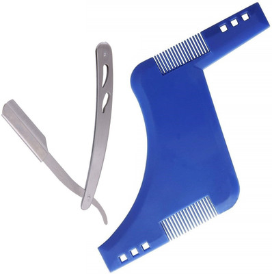 

JAMPAK Combo Of Shaving Razor, Beard Shaper Comb For Saloon And Home Use(Set of 2)