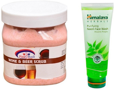 

Pink Root SCRUB 500ML WITH NEEM FACE WASH(Set of 2)