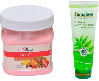 

Pink Root FRUIT CREAM 500ML WITH NEEM FACE WASH(Set of 2)