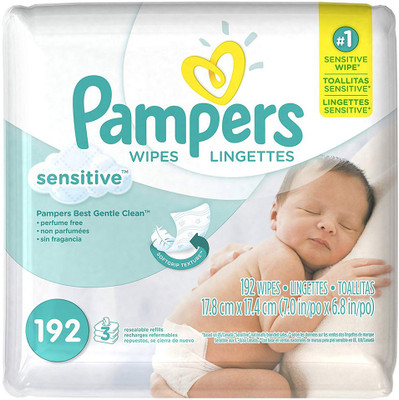 

Pampers Sensitive Baby Wipes - Unscented - 192 ct - M(192 Pieces)