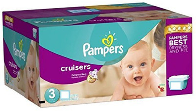 

Pampers Cruisers Disposable Diapers Size 3, 92 Count, SUPER - M(92 Pieces)