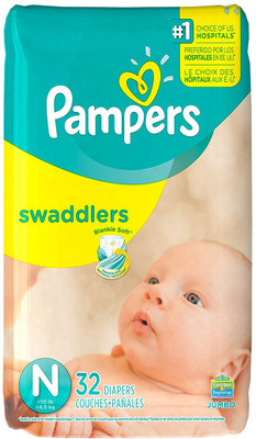 

Pampers Swaddlers Diapers, Size N, 32 Count - M(32 Pieces)