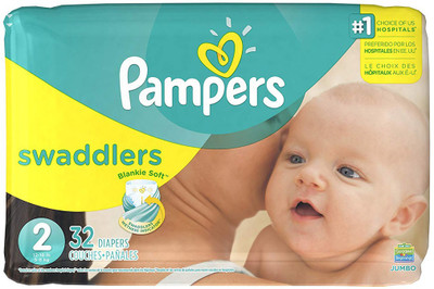

Pampers Swaddlers Disposable Diapers Size 2, 32 Count, JUMBO - M(32 Pieces)