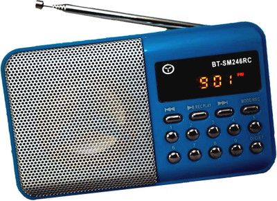 

OYD BT-246 New Multi-function Portable Digital Radio FM Support recording , USB pen-drive, aux in FM Radio(Blue)