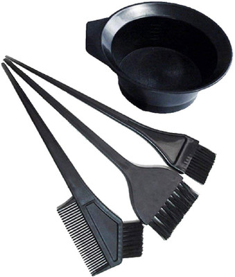 

ATB 4 Pcs Salon Hair Coloring Dyeing Kit Dye Brush Comb Bowl Tint Tool Kit (Black)