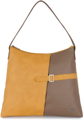 

Baggit Shoulder Bag(Yellow, Brown), Brown;yellow