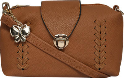 

Butterflies Sling Bag(Brown)