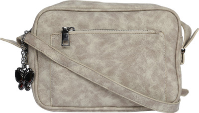

Butterflies Sling Bag(Beige, Grey)