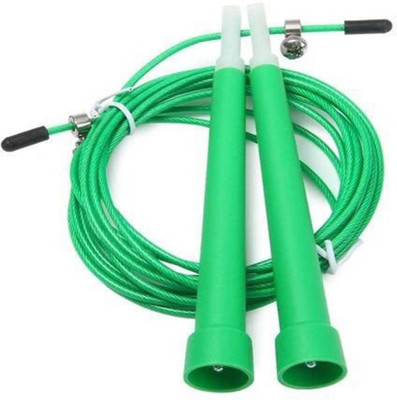 

Lord Adjustbel Cable Skipping Rope 10 Feet long Speed Skipping Rope(Green, Length: 305 inch)