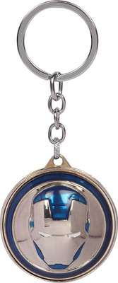 NeoTask Avenger Iron Man Rotating Blue Metal Key Chain