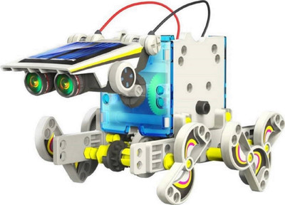 

Fabofly 14 in 1 Rechargeable Educational Robo Solar Energy Kit for kiddzz.(Multicolor)