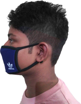 

Mobidezire Plain Blue Half Mask for unisex Mask