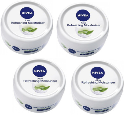 

Nivea Aloe Body Cream Refreshing Moisturiser 50 ml pack of 4(200 ml)