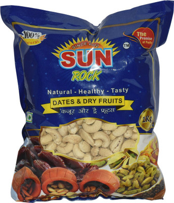 SUN ROCK CASHEWNUTS Cashews(1 kg, Pouch)