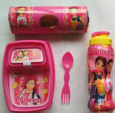 

skyler 4 barbie princes Art Plastic Pencil Box(Set of 4, Pink)