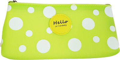 

FORE TREND Case Stationery Storage Pouch School Pouch Cosmetic /Pen Pencil Art EVA Pencil Box(Set of 1, Green)