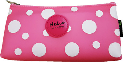 

FORE TREND Case Stationery Storage Pouch School Pouch Cosmetic /Pen Pencil Art EVA Pencil Box(Set of 1, Pink)