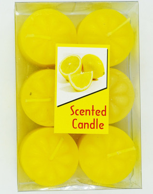 

ME&YOU Decorative Designer Scented Candles for Diwali, Designer candles for Diwali Decorating Items, Yellow Color Diwali Candle IZ18ScentedCandlesPack6Flower-Yellow-010(50 g)