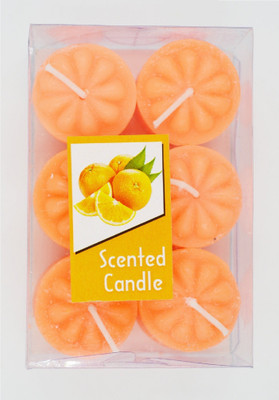 

ME&YOU Decorative Designer Scented Candles for Diwali, Designer candles for Diwali Decorating Items, Orange Color Diwali Diya IZ18ScentedCandlesPack6Flower-Orange-009(50 g)