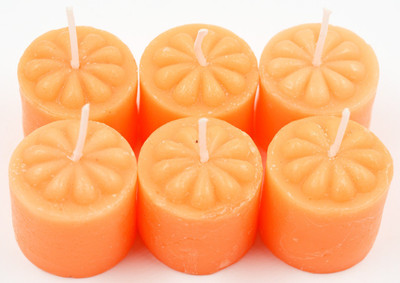 

ME&YOU Decorative Designer Scented Candles for Diwali, Designer candles for Diwali Decorating Items, Orange Color Diwali Diya IZ18ScentedCandlesPack6Flower-Orange-001(50 g)